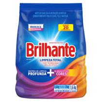 Kit 4 Sabão Em Pó Brilhante Limpeza Total 1,6 Kg