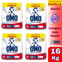Kit 4 Sabão Pó OMO Lavagem Perfeita Pacote Família 4Kg cada Kit 4 Sabão Pó OMO Lavagem Perfeita Pacote Família 4Kg cada