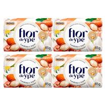 Kit 4 Sabonete em Barra Flor de Ypê Gardênia e Argan 85g