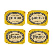 Kit 4 Sabonete em Barra Lima da Pérsia Glicerina Óleo de Palma Phebo 90g Kit 4 Sabonete em Barra Lima da Pérsia Glicerina Óleo de Palma Phebo 90g