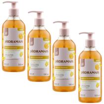 Kit 4 Sabonete Gel Ameixa Dourada Sofisticada e Encantadora 500ml Hidramais