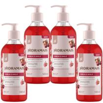kIT 4 Sabonete Gel Cereja e Avelã Envolvente e Marcante 500 ml Hidramais kIT 4 Sabonete Gel Cereja e Avelã Envolvente e Marcante 500 ml Hidramais