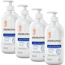 Kit 4 Sabonete Gel Neutro Antibacteriano 500 ml Hidramais