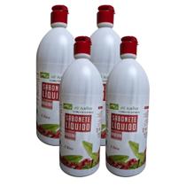 Kit 4 Sabonete Líquido Aroeira Vis Nativa 1L Limpeza Profunda, Proteção Natural e pH Balanceado