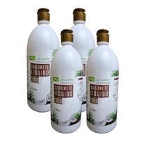 Kit 4 Sabonete Líquido Aroma de Coco Vis Nativa 1L Hidratação Profunda, Limpeza Suave e Tropical Kit 4 Sabonete Líquido Aroma de Coco Vis Nativa 1L Hidratação Profunda, Limpeza Suave e Tropical