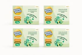Kit 4 sabonete pompom barra 70g camomila Kit 4 sabonete pompom barra 70g camomila