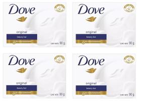 Kit 4 Sabonetes Em Barra Dove Original 90 Gramas