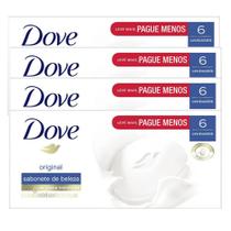 Kit 4 Sabonetes Em Barra Dove Original Branco 90g 6 Unidades