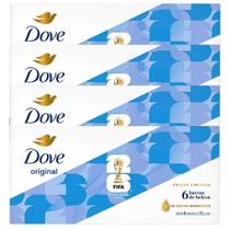 Kit 4 Sabonetes Em Barra Dove Original Branco 90g 6 Unidades