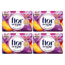 Kit 4 Sabonetes em Barra Flor de Ypê Frésia e Pêssego 85g