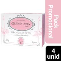 Kit 4 Sabonetes em Barra Giovanna Baby Classic Vegetal 90g