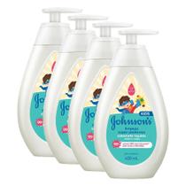 Kit 4 Sabonetes Líquido Johnson's Limpeza Super Poderosa 400ml