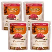 Kit 4 Sachê Special Dog Ultralife Filhotes Sabor Carne - 100g Kit 4 Sachê Special Dog Ultralife Filhotes Sabor Carne - 100g