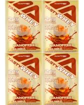 Kit 4 Saches 34 G Tasty Whey 3w Adaptogen Science Sabores Banoffee
