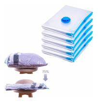 Kit 4 Saco A Vacuo 60x80cm Organizador Roupas Cobertor Kit 4 Saco A Vacuo 60x80cm Organizador Roupas Cobertor