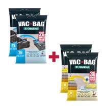 Kit 4 Saco à Vácuo Protetor Vac Bag 2 Trip-Bag + 2 Médio