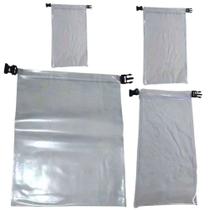 Kit 4 Saco Estanque Transparentes (1 PP 1 P 1 M 1 G) Kit 4 Saco Estanque Transparentes (1 PP 1 P 1 M 1 G)
