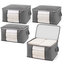 Kit 4 Sacos Organizadores Para Edredons Cobertores e Roupas com Zíper Reforçado Irsina Kit 4 Sacos Organizadores Para Edredons Cobertores e Roupas com Zíper Reforçado Irsina