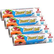 Kit 4 Sacos Para Alimentos Freezer-Roll 2L 50un/cd F - Dover Roll Kit 4 Sacos Para Alimentos Freezer-Roll 2L 50un/cd F - Dover Roll