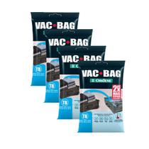 Kit 4 Sacos para Armazenagem a Vácuo Vac Bag Impermeável Trip Bag Para Viagem 60 x 40 cm