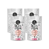 Kit 4 Sal Rosa Do Himalaia Fino BR Spices Pouch 500G