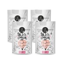 Kit 4 Sal Rosa Do Himalaia Iodado Fino BR Spices Pouch 1KG Kit 4 Sal Rosa Do Himalaia Iodado Fino BR Spices Pouch 1KG