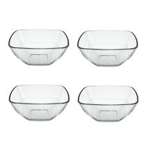 Kit 4 Saladeira Bowl Tigela Vidro Duralex Quadre 420ml Nadir