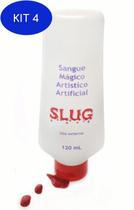 Kit 4 Sangue Vermelho Realistico Mágico Artificial Slug 120