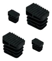 Kit 4 Sapata Pé Ponteira Para Escada 30x23mm Interna Preto