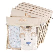 Kit 4 Saquinhos Organizadores Maternidade Bebê Trançadinho Kit 4 Saquinhos Organizadores Maternidade Bebê Trançadinho