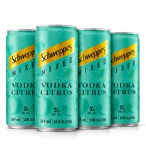 Kit 4 SCHWEPPES Vodka & Citrus 269ml - Drink Pronto