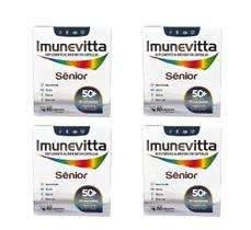 Kit 4 Sênior 50+ Imunevitta 23 Nutrientes 60 Caps. Kit 4 Sênior 50+ Imunevitta 23 Nutrientes 60 Caps.