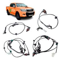 Kit 4 sensor de freio abs toyota hilux sw4 2011 á 2015 dianteiro e traseiro lado esquerdo e direito