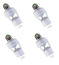Kit 4 Sensor De Presença Para Lâmpada Soquete E27 C/ Fotocélula Kit 4 Sensor De Presença Para Lâmpada Soquete E27 C/ Fotocélula