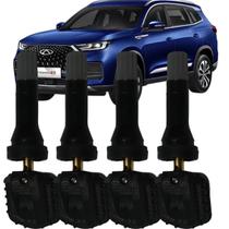 Kit 4 Sensor Pressão Pneu Tpms Chery Tiggo 2018 a 2024