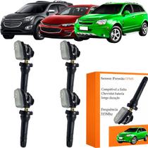 Kit 4 Sensor Tpms Pressão Pneus Malibu Equinox Captiva 13598771