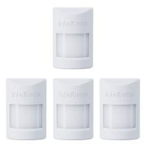 Kit 4 Sensores Infra Sem Fio Pet Immunity 20 Kg IVP 1000 PET SF Intelbras