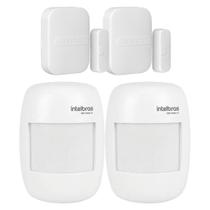Kit 4 Sensores Sem Fio 2 Magnéticos XAS 4010 2 IVP 2000 SF Intelbras Kit 4 Sensores Sem Fio 2 Magnéticos XAS 4010 2 IVP 2000 SF Intelbras
