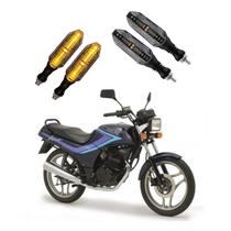 KIT 4 Seta Esportiva Pisca de Led Modelo P26 Para Moto CBX 150 Ano 2010 2011 2012 2013 2014 2015
