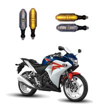 KIT 4 Seta Esportiva Pisca de Led Modelo P26 para Moto Honda CBR 250R Ano 2010 2011 2012 2013 2014 2015