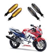 KIT 4 Seta Esportiva Pisca de Led Modelo P26 para Moto Honda CBR 600F Ano 2004 2005 2006 2007 2008 2009