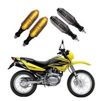 KIT 4 Seta Esportiva Pisca de Led Modelo P26 Para Moto Honda NXR 150 BROS ES Ano 2016 2017 2018201920202021