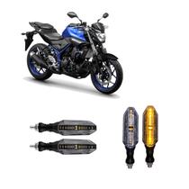 Kit 4 Seta Esportiva Pisca de Led Modelo P26 Para Moto MT03 2010 2011 2012 2013 2014 2015 Kit 4 Seta Esportiva Pisca de Led Modelo P26 Para Moto MT03 2010 2011 2012 2013 2014 2015