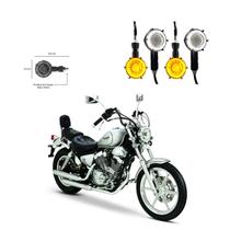 Kit 4 Seta Modelo P41 Farol Milha Custom para Moto DAFRA KANSAS 250 Ano 2008 2009 Angel Eyes Redondo Kit 4 Seta Modelo P41 Farol Milha Custom para Moto DAFRA KANSAS 250 Ano 2008 2009 Angel Eyes Redondo