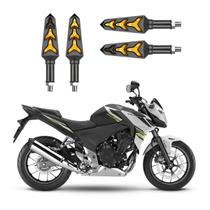 KIT 4 Seta Sequencial Pisca de Led Estrela Modelo P09S Moto CB 500F Ano 2010 2011 2012 2013 2014 2015