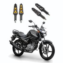 KIT 4 Seta Sequencial Pisca de Led Estrela Modelo P09S Moto FACTOR 125 Ano 2004 2005 2006200720082009