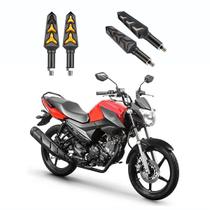 KIT 4 Seta Sequencial Pisca de Led Estrela Modelo P09S Moto FACTOR 150 Ano 2010 2011 2012 2013 2014 2015