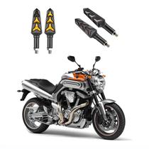 KIT 4 Seta Sequencial Pisca de Led Estrela Modelo P09S Moto MT01 1670cc Ano 2010 2011 2012 2013 2014 2015