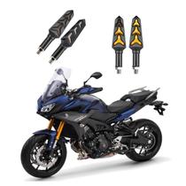 KIT 4 Seta Sequencial Pisca de Led Estrela Modelo P09S Moto MT09 TRACKER Ano 2004 2005 2006200720082009