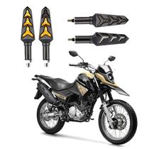 KIT 4 Seta Sequencial Pisca de Led Universal Estrela Modelo P09S Moto XTZ 150 CROSSER 2016 2017 2018 2019 2020 2021